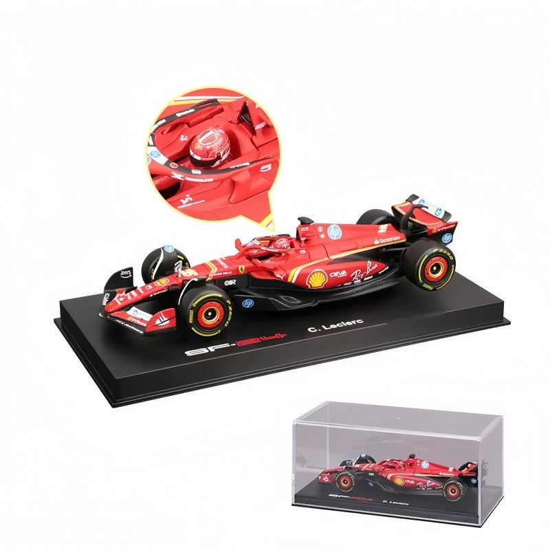 Bburago F1 1:43 Ferrari SF-24 Alloy Miniature Diecast Model Formula 1racing Alloy Luxury Vehicle Toys F1 Car Birthday Kids Gifts