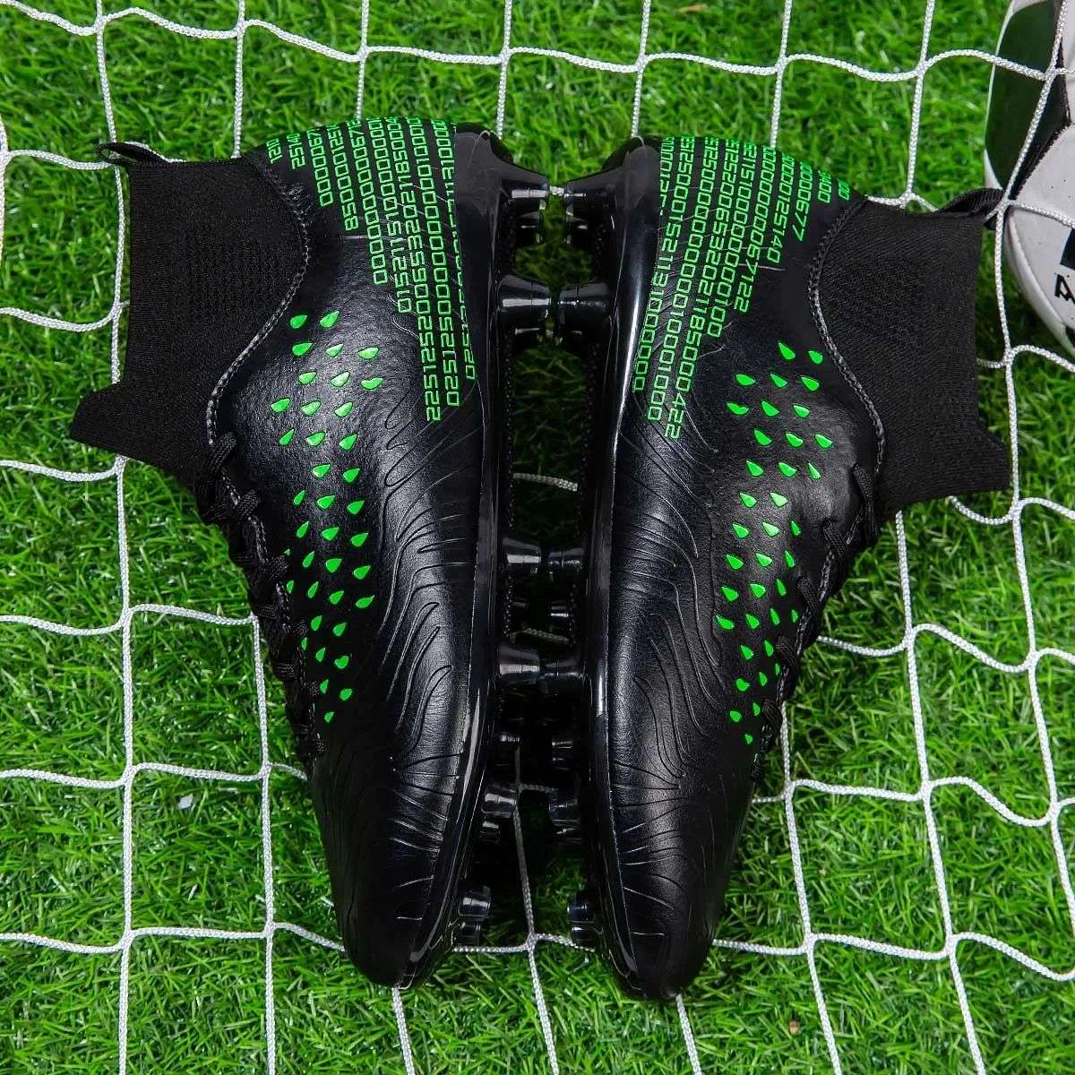 High-top Society Soccer Shoes Football Boots Men Ultra-light Kids Boy Turf Futsal Cleats Children's  Sports Training Footwear