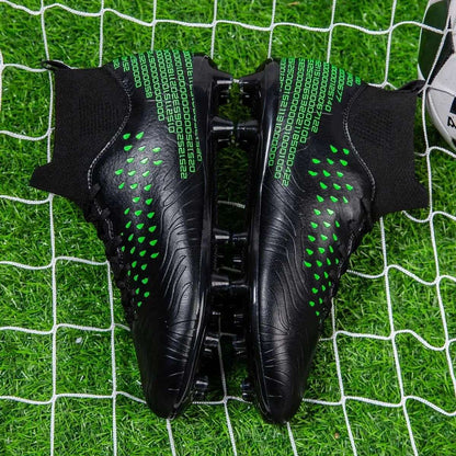 High-top Society Soccer Shoes Football Boots Men Ultra-light Kids Boy Turf Futsal Cleats Children's  Sports Training Footwear