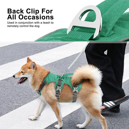 Coleira Peitoral de Nylon Anti-Fuga para Cães Colete Durável Reflexivo para Cães com Alça Ajustável para Cães Pequenos, Médios e Grandes, Pug