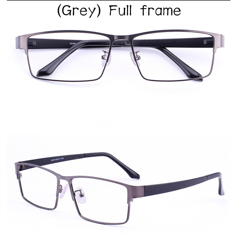 62MM Business Oversized Eyewear Frame Super Large Optical full frame glasses Big Head Metal Big Size reading  Glasses for men