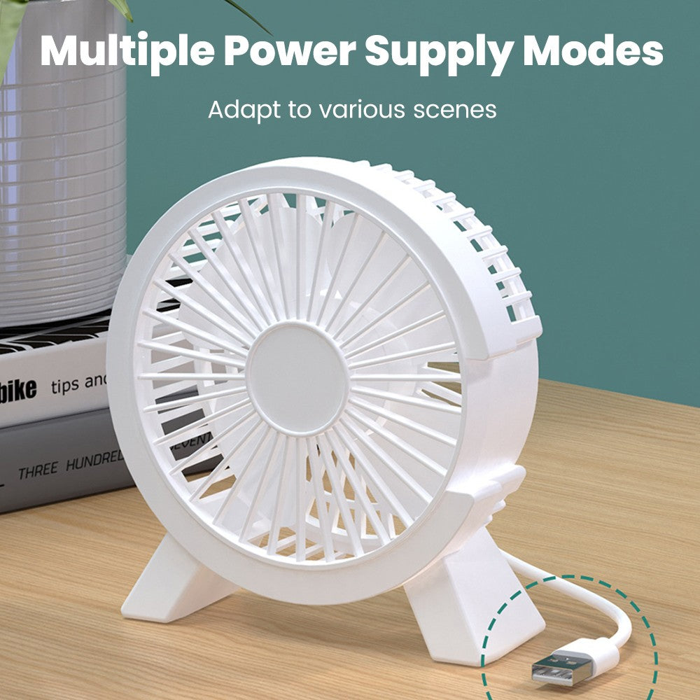 Mini USB Rechargeable Table Fan Portable USB Small Fan Fan For Student Dormitory Computer Summer Gadget Home Desk Office