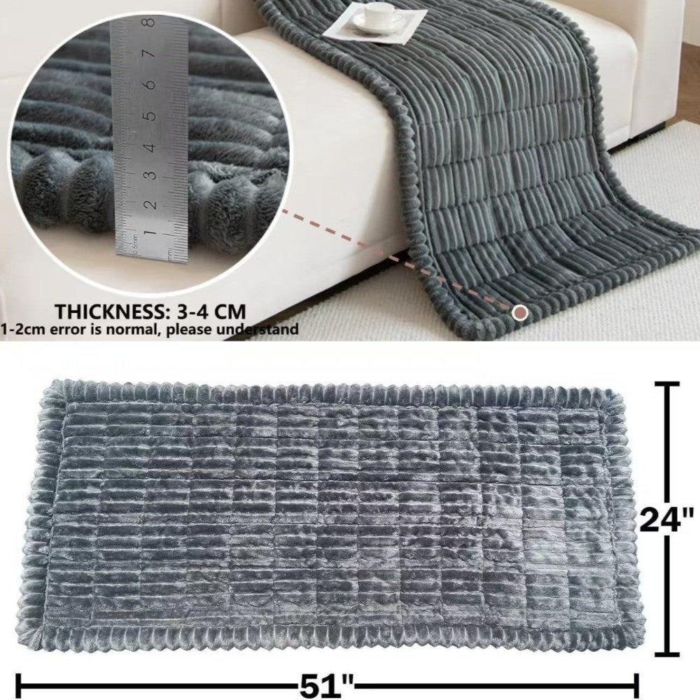 Nova Cama/Cobertor para Animais de Estimação de Encosto de Banco, Multiuso, Durável e de Alta Qualidade, Cama Grossa Xadrez Respirável para Cães, Capa de Assento de Carro para Cães Lavável