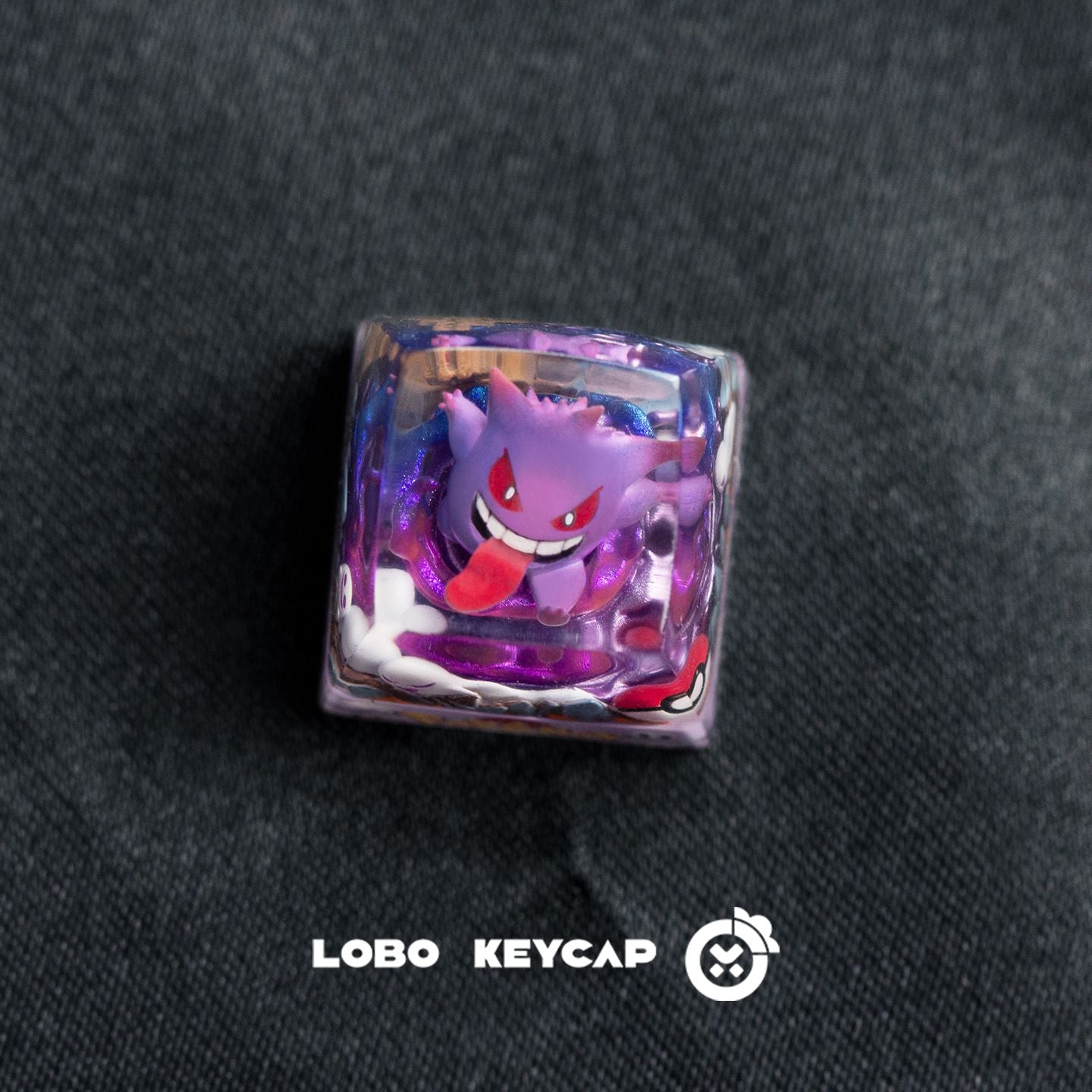 Teclas personalizadas de resina fundida com tema de Pokémon, Pikachu, Gengar para teclado mecânico - Presente personalizado