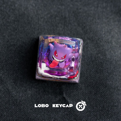 Teclas personalizadas de resina fundida com tema de Pokémon, Pikachu, Gengar para teclado mecânico - Presente personalizado