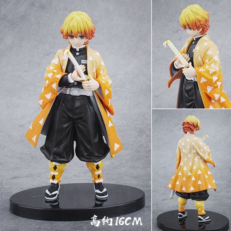 Demon Slayer Blade Nezuko Kamado Tanjiro Agatsuma Zenitsu Tomioka Giyuu Kochou Shinobu Hashibira Inosuke figure model ornament