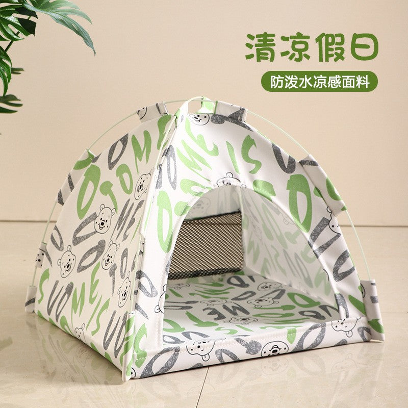 Cama Toca para Pets Removível Sofá Cesta para Gatos de Lona Casa Semiaberta para Gatos Toca Caverna para Cães Cama para Gatos para Decoração de Quarto Suprimentos para Pets
