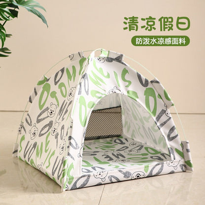 Cama Toca para Pets Removível Sofá Cesta para Gatos de Lona Casa Semiaberta para Gatos Toca Caverna para Cães Cama para Gatos para Decoração de Quarto Suprimentos para Pets