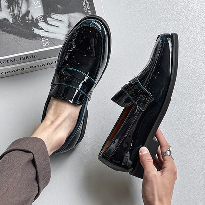 2025New Men Casual Oxford Shoes Genuine Leather Business Tooling Shoes Comfy High Quality Outdoor Antiskid Loafers Walking Shoes