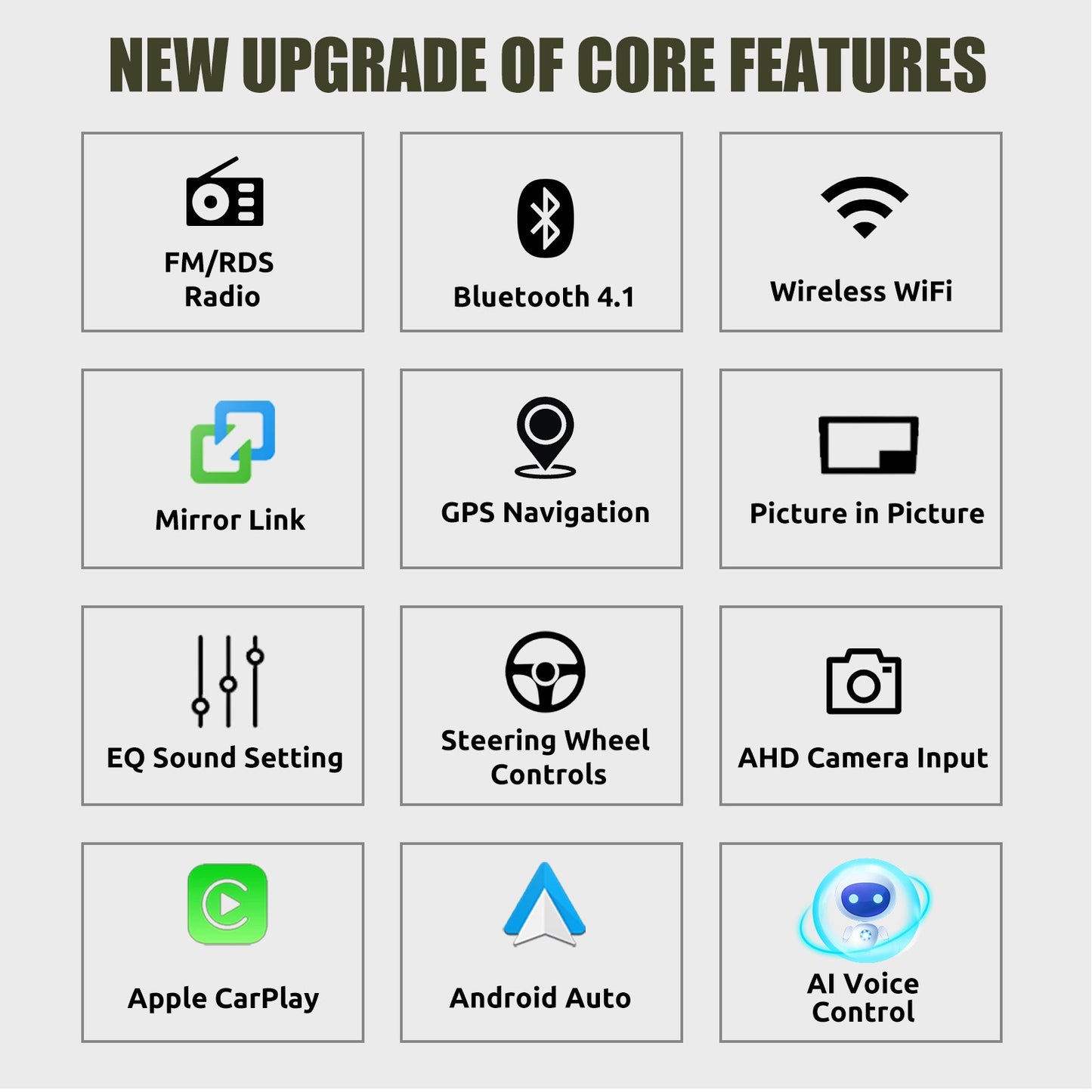 ESSGOO 7" Android 14 4G+64G Apple Carplay Som Automotivo GPS NAVI WIFI RDS FM BT para VW Golf 5 6 Passat Polo Touran Tiguan Caddy EOS