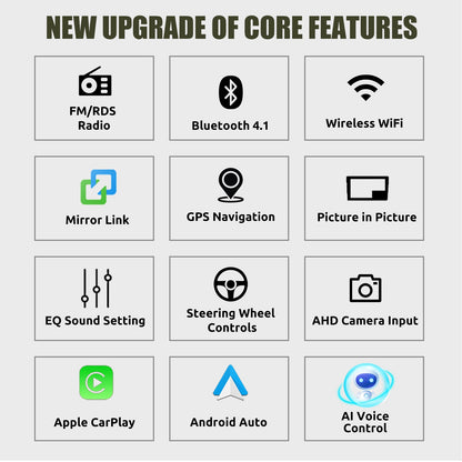 ESSGOO 7" Android 14 4G+64G Apple Carplay Som Automotivo GPS NAVI WIFI RDS FM BT para VW Golf 5 6 Passat Polo Touran Tiguan Caddy EOS