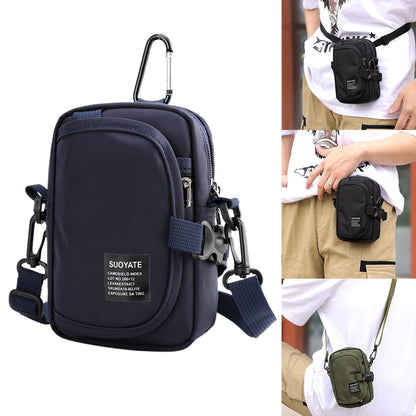 Waist Pack Men's Casual Travel Purse Waterproof Belt Zipper Tactical Outdoor Fanny Pack Phone Pocket Chest Sling Bag