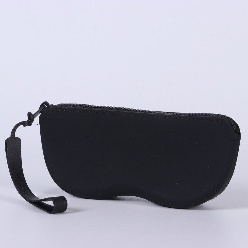 Soft Silicone Zipper Glasses Bag Storage Waterproof Bag Cosmetic Coin Bag for Women Girls Dustproof Glasses Box