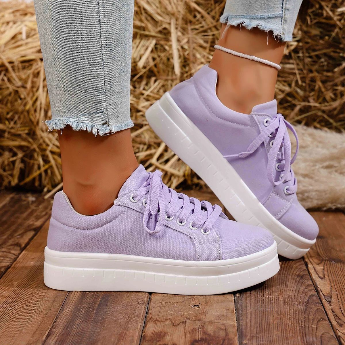 Tênis Feminino 2025 Nova Moda Casual Sapatos Femininos Tênis Designer de Verão Feminino Cadarço Plataforma Esporte Sapatos Feminino