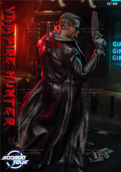 Soosootoys SST-060 1/6 Vampire Hunter The Blade Action Figure Collection Leather Coat Decor 12inch Full Set Male Soldier Model