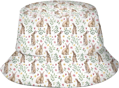 Easter Eggs 4 Bucket Hat for Women Men Summer Travel Beach Sun Cap Easter Hat Outdoor Fisherman Hat Unisex