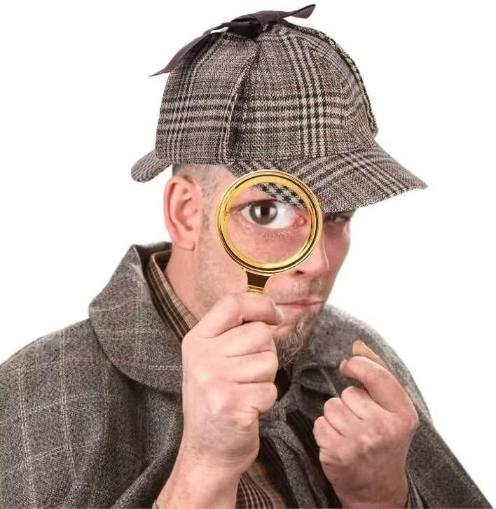 adult Detective Costume Hat 100 Days of School Old Man Grandpa Costume halloween costume  disfraz hombre medieval kostumecoparty