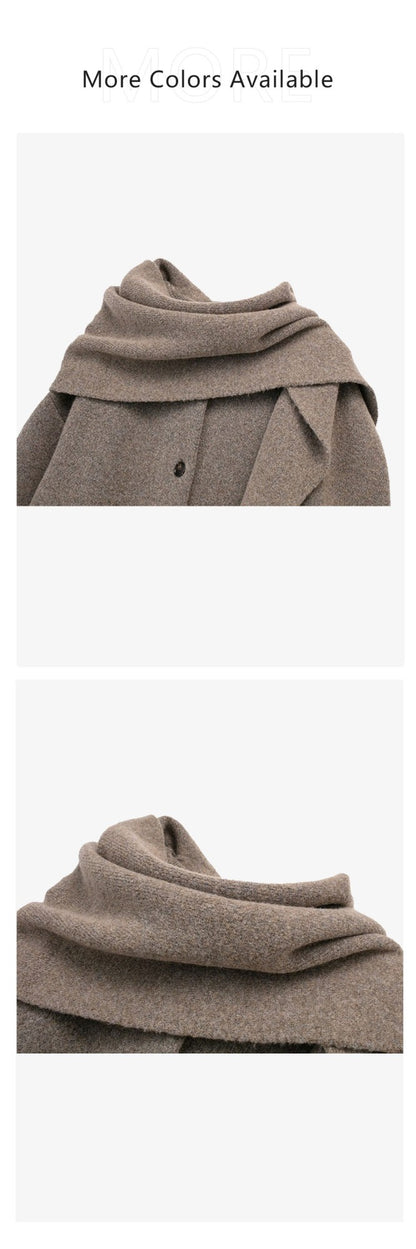 Winter New Product Women's Fashion and Casual 100 Pairs Scarf Short Knitted Coat Coat