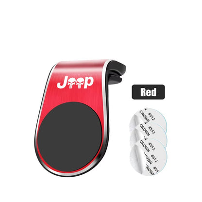 Magnetic Car Phone Holder Air Vent Clip Mount For Jeep Renegade Compass Grand Cherokee Wrangler jk Gladiator Car Accessories