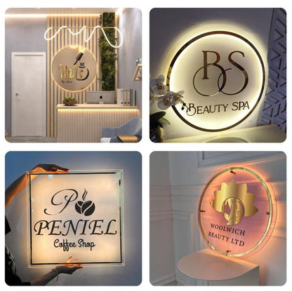 Custom Neon Sign Name LED Sign for Birthday Bar Wedding Party Acrylic Neon Lamp Business Logo Sign Night Light Personize Decor