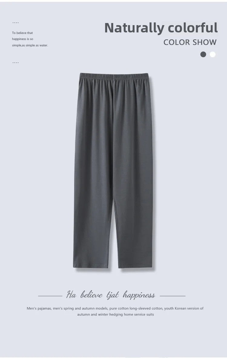 New Hot Sale Of The Season Modal Loose Fit Men's Sleepwear Thin Home Pants Single Piece Summer Long Thin Home Pants Comfortable