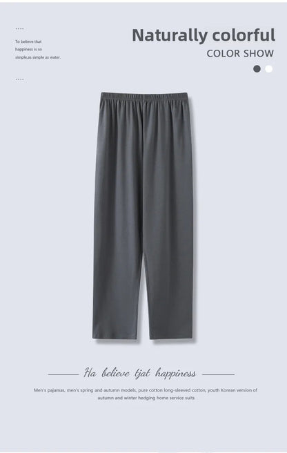 New Hot Sale Of The Season Modal Loose Fit Men's Sleepwear Thin Home Pants Single Piece Summer Long Thin Home Pants Comfortable