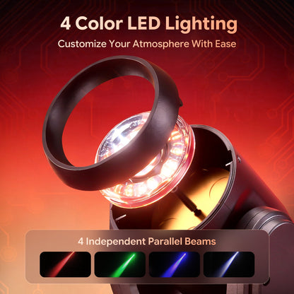U'King 1/2/4Pcs Mini 50W RGBW LED Moving Head Lights Dynamic Lighting Effects Stage Lights DJ Lights For Wedding Party Show Club