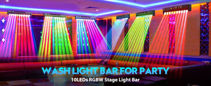 2PCS RGBW 4in1 Wall Wash Light 250W Swing Dot Beam Lights DJ Disco Party Lights LED Effect Light for Stage Theater Bar Wedding