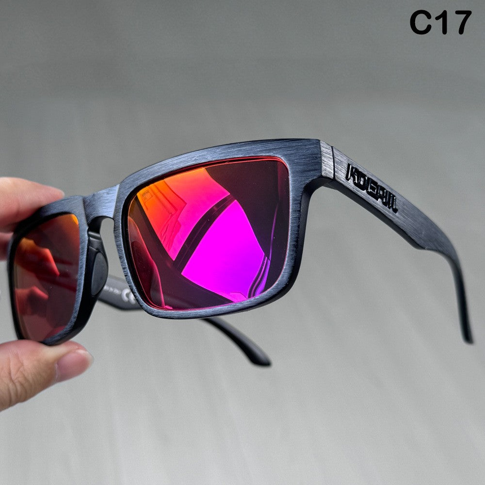 Óculos de Sol Masculinos de Tamanho Grande KDEAM PLUS, Polarizados, Fotocromáticos, Visão Noturna, Quadrados, Óculos de Sol Femininos da Moda, Largura 154mm