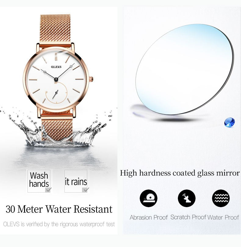 OLEVS Milanese Steel Band Quartz Women's Watch 5190