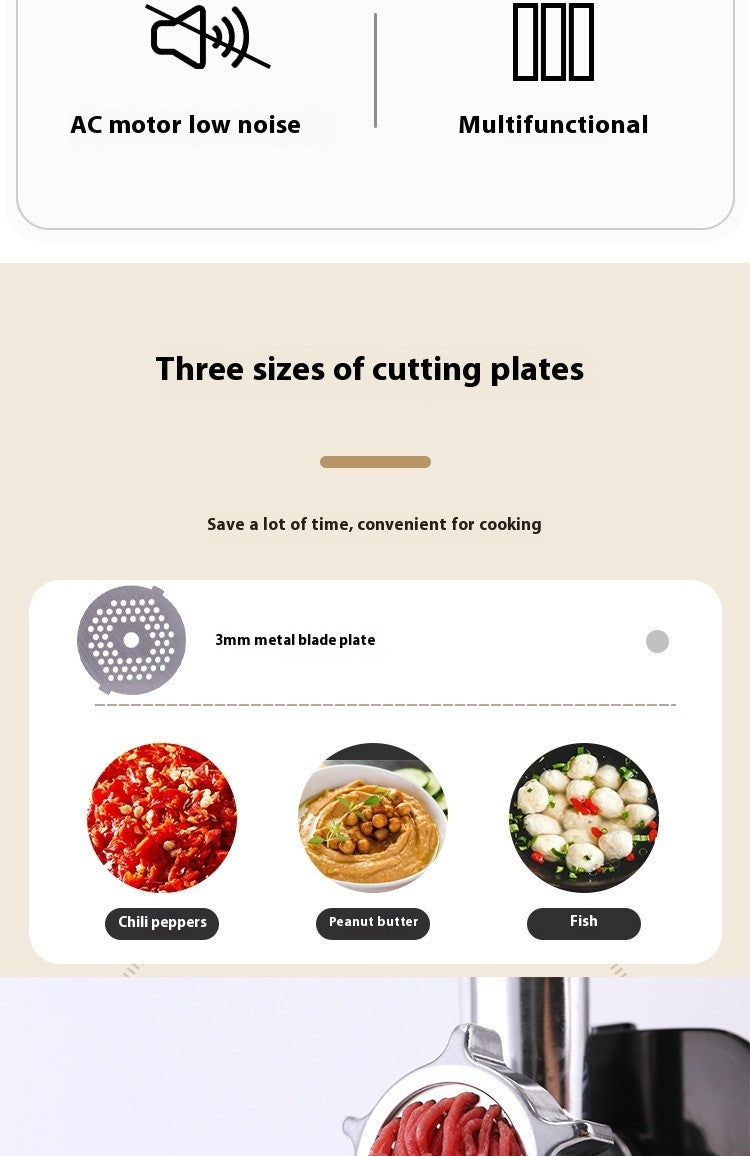 SucceBuy Moedor de Carne Elétrico Picador Processador de Alimentos Pesado Eletrodomésticos de Cozinha Máquina Moedora Comercial