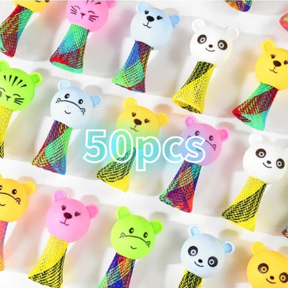 Creative Animal Jumping Doll Toys Cartoon Multicolor Bouncing Elf Christmas Gift Kids Birthday Party Favors Toys School Prizes