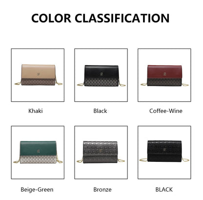 CH Exquisite Craftsmanship Women's Crossbody Bag Light Luxury Design Chain Bag Letter Elements Color Blocked Women's Chain Bag