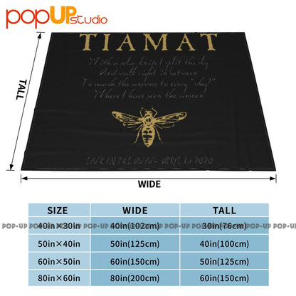 Tiamat Wildhoney Tel Aviv Show Ultra-Soft Blanket Quilt Winter Sofa Cover Bed Covers