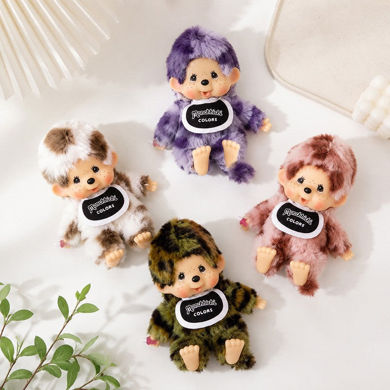 Kawaii Monchichi Doll Figure Keychain Furry Chimutan Monchhichi Figurines Hanger Pendant Bags Charm Accessories Small Gift