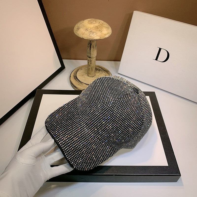 Bonés de beisebol com strass de luxo e diamantes completos para homens e mulheres, boné de algodão, snapback, hip hop, gorras, chapéus de sol