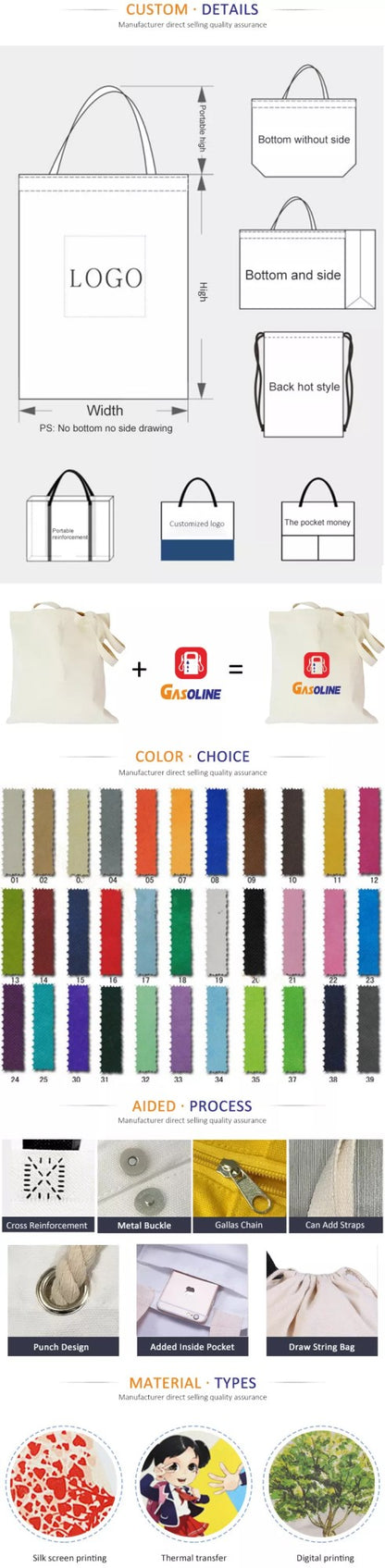 Wholesale 100pcs/Lot Eco Reusable Shopping Bags Cloth Fabric Grocery Packing  Fashion European Style Tote Handbag Customed Logo