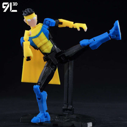 Boneco de Ação Multiarticulado 3D Impresso Dummy13 Homem-Aranha 9L3D Colecionável Marvel com Braços Articulados Boneco para Animação Stop Motion