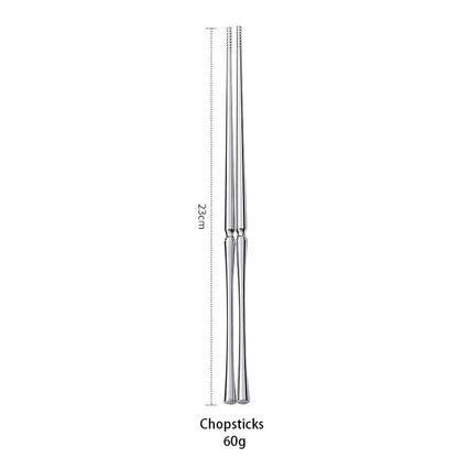 AJOYOUS Conjunto de Talheres Aço Inoxidável Polido Luxuoso Garfo Sobremesa Colher de Chá Faca Utensílios de Jantar Cozinha