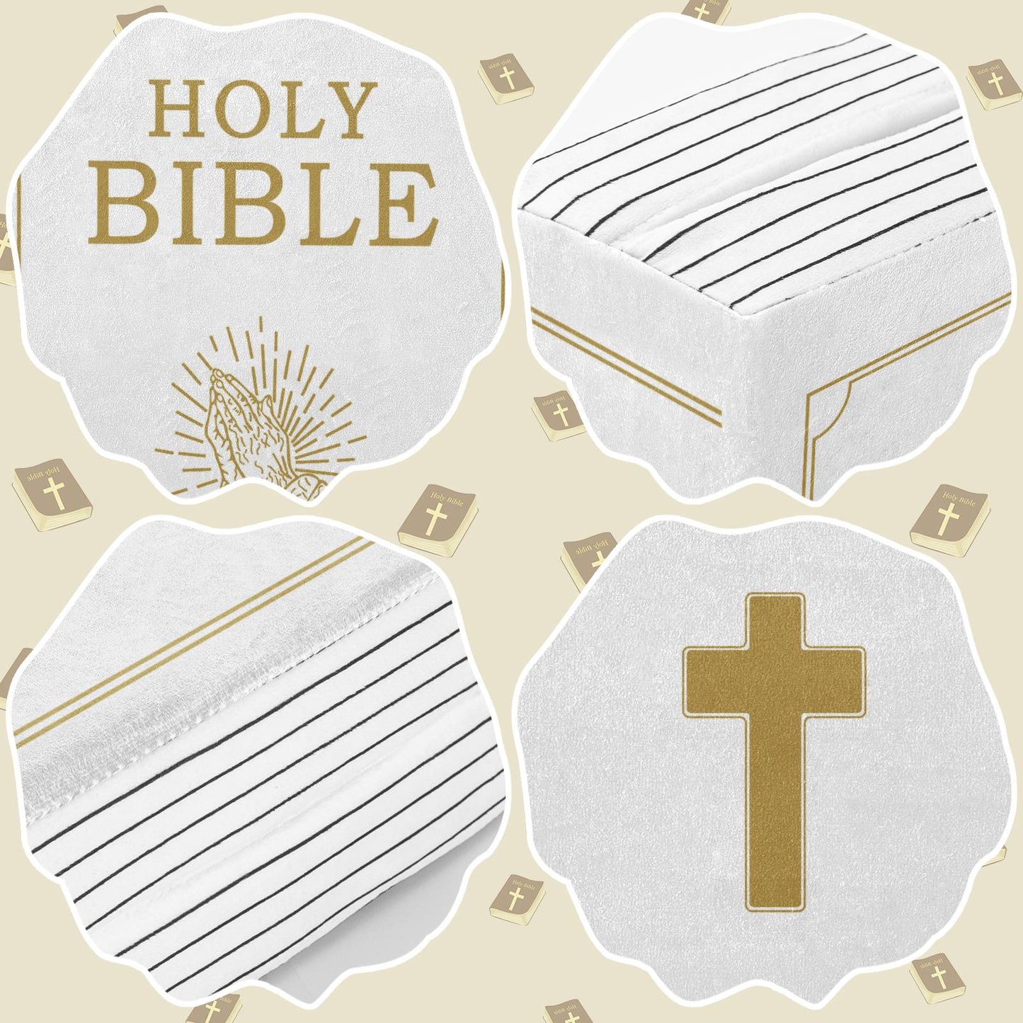 Mark 16 White Cutest Bible Memory Foam Pillow with Bible Throw Pillow Learn the valuable lesson Learn the valuable lesson