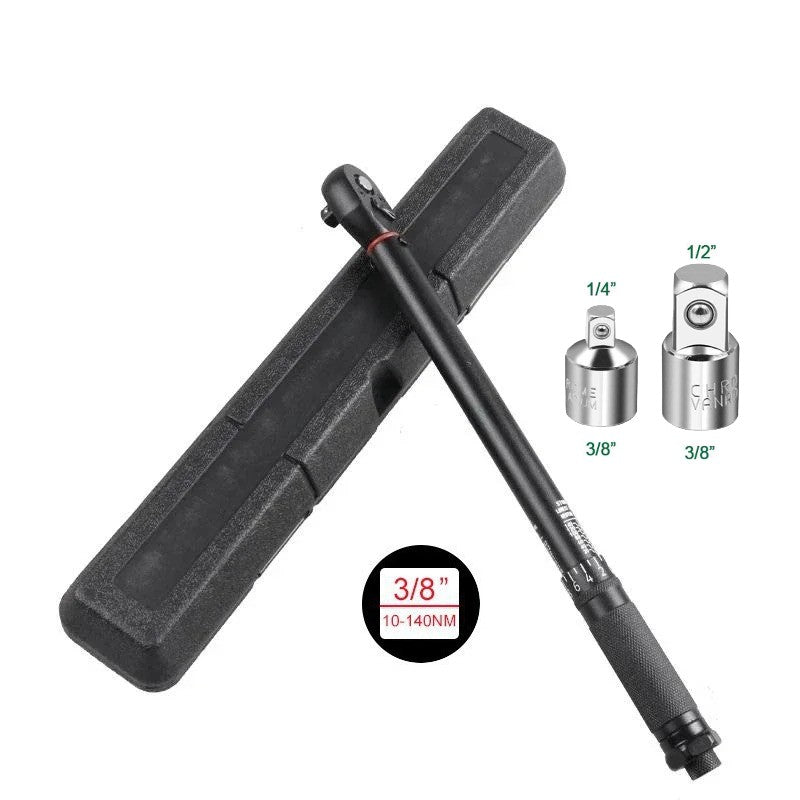 Chave de Torque 72T 1/2'' 3/8'' 1/4'' com Quadrado de Encaixe, Chave de Torque Predefinida para Bicicleta, Catraca Bidirecional, Ferramentas Manuais Automotivas para Carros e Bicicletas