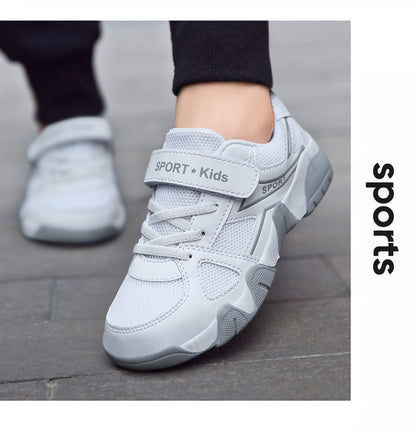 White Breathable Children Walking Shoes Summer Mesh Casual Sneaker for Kids Boys Outdoor Sport Tennis  Anti-Slip