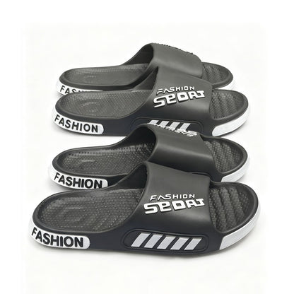 Big Size 48-49 Men Slippers Summer Flat Sole Home Slippers For Women Man Open Toe Trend Slides Couple Light Beach Shoes Sandals