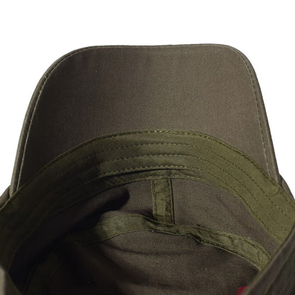 Four Seasons Washed Cotton Flat Caps Men Women Military cap Unique Design Vintage Flat Top Hat