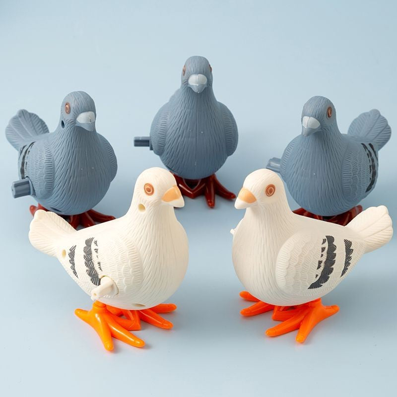 Funny Wind-Up Toys - Jumping Magpie Peacock Pigeon Dinosaur Creative Winding Puzzle Gifts for Toddlers Kids & Babies