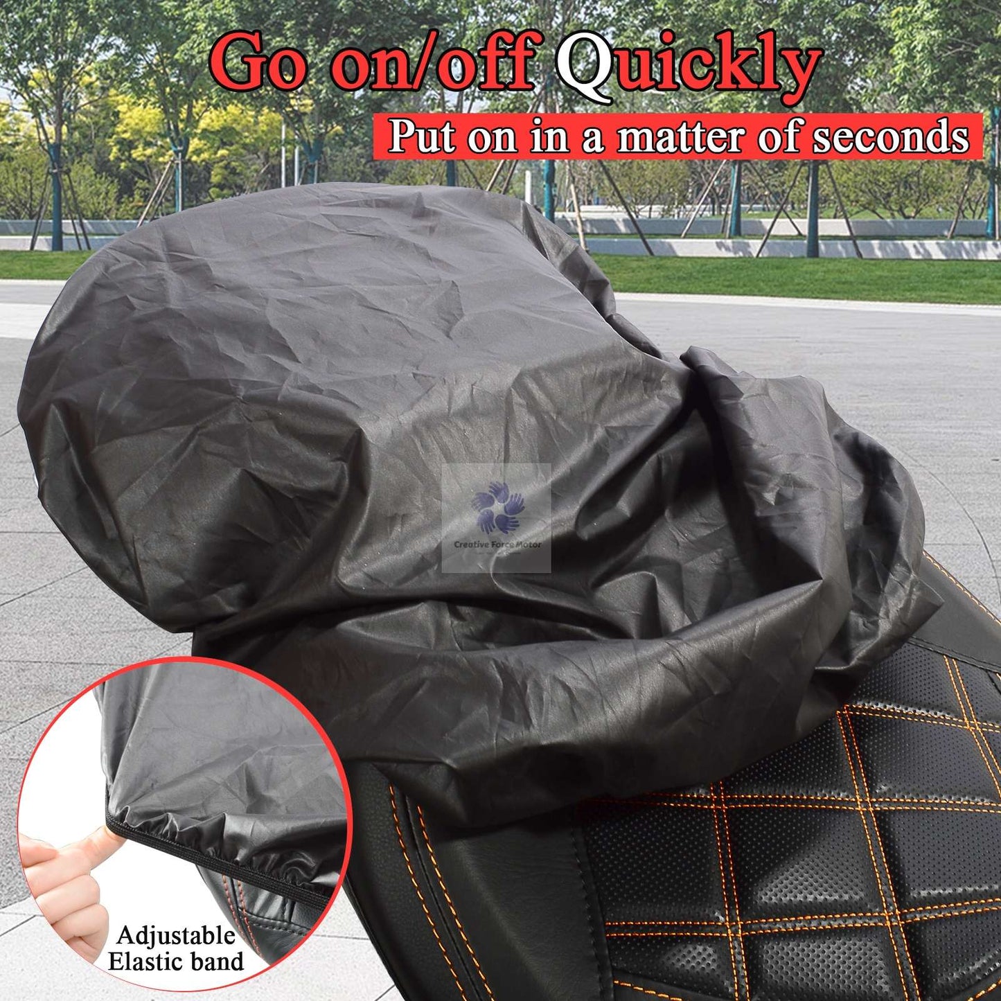 Capa de Chuva para Banco de Moto Protetor Impermeável para Moto Harley Kawasaki BMW Honda Sportster Softail Fat bob Dyna