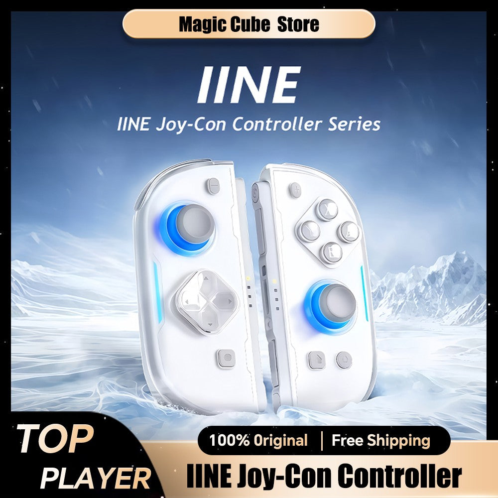 IINE Twin Lumina Wireless Joy-Con for Switch2 Bluetooth One-Tap Wake Up Console Micro Switch Buttons Hall Joystick Gamepad Gifts