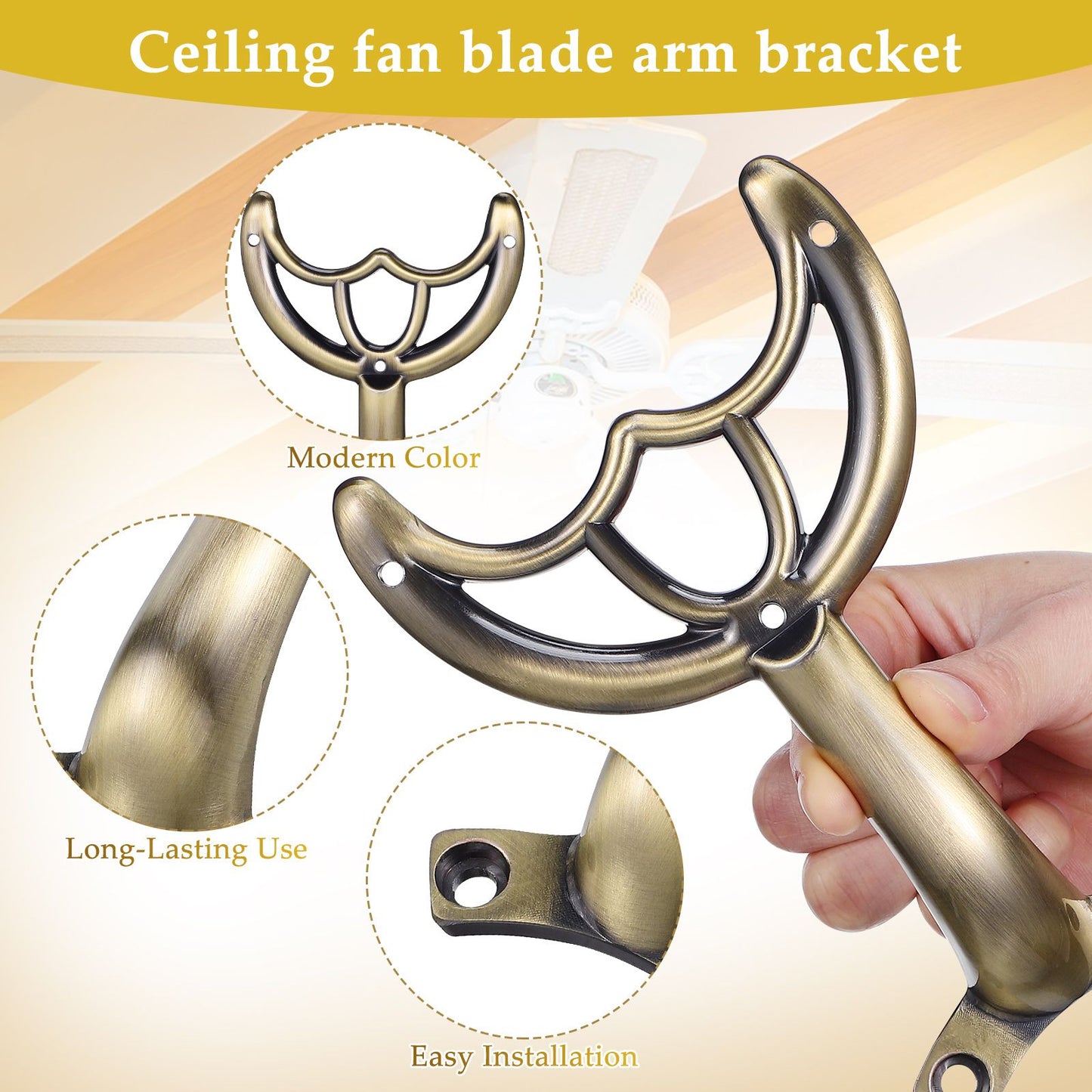 Replacement Arm Bracket Fan Blade Support Ceiling Components Hardware Parts Ceiling Fan Light Blade Support Rod Accessories