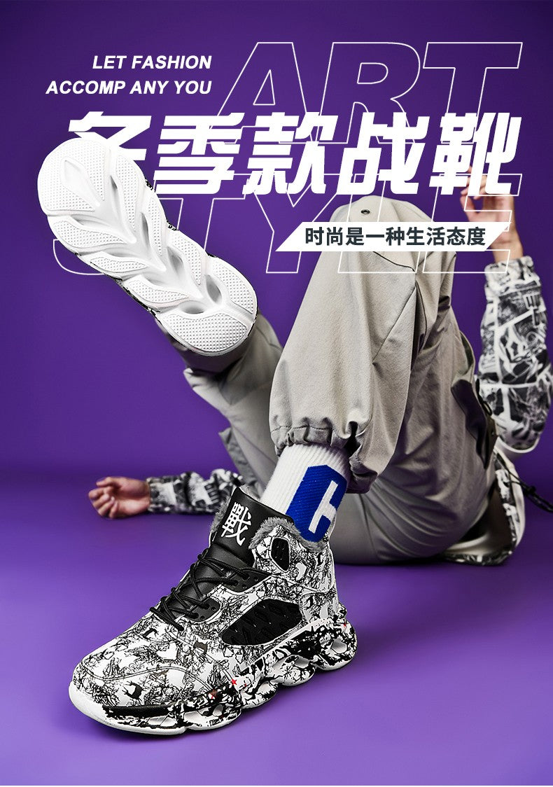 men boots 2023 New Winter Slippers Warm Men Shoes Waterproof Non-Slip Plush Sneakers Male tenis shoes Boots Men Sneakers Winter