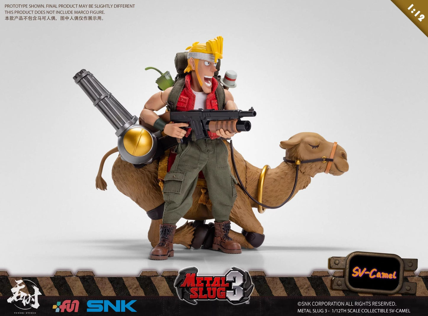 Em estoque TunShi Studio METAL SLUG 1/12 SHF METAL SLUG SV-Camel Veículo de Montagem Anime Bonecos de Ação Brinquedos Modelos PVC Colecionáveis